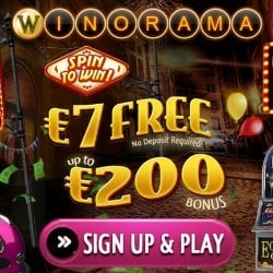 Winorama 7 euro free play